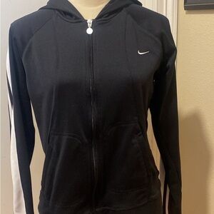 Nike Black Fitted Zippered Warmup Jacket women’s/ junior large